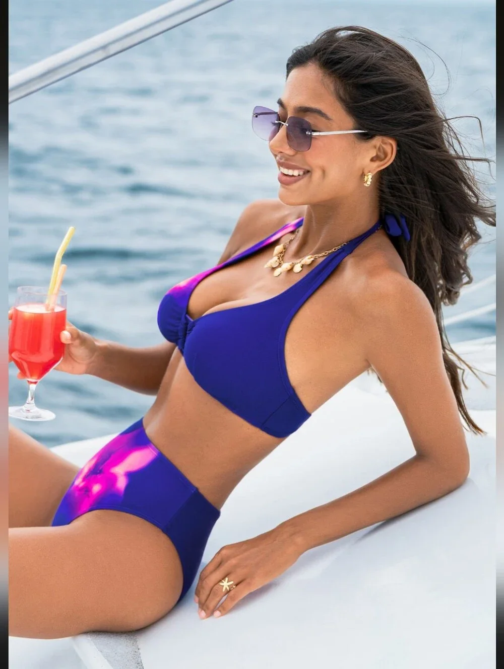 Cupshe Amorosa Floral Bikini Set- L